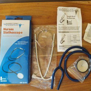 NEW Lumiscope Nurses Stethoscope - Blue
